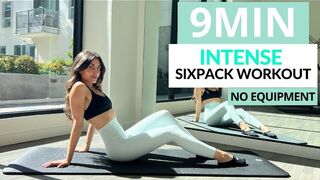 GET SHREDDED ABS IN JUST 9 MINUTES | NO EQUIPMENT WORKOUT | SaharBabs