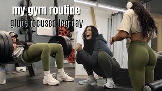 my pre gym routine || INTENSE LEG DAY || glute focused workout