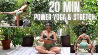 20min Lower body Power Yoga and Stretch with Winniehoneey!