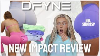 NEW DFYNE IMPACT REVIEW| TRY ON HAUL , BBL LEGGINGS? running big? discount code BAILEY